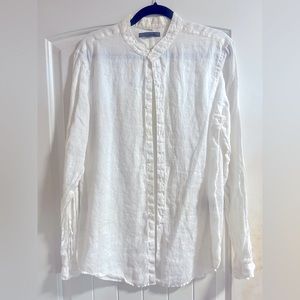 John Varvatos Linen Button Down Shirt
